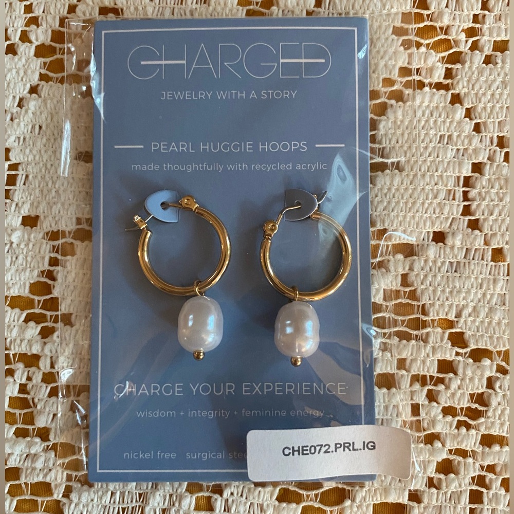Pearl Hoop Earring